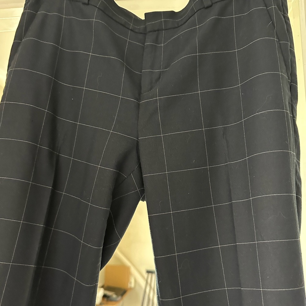 Banana Republic “Avery” Black Plaid Pants- 6